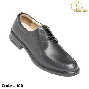 کفش فرزین فدرال مردانه ساعتی بندی مشکی کد ۱۰۰
