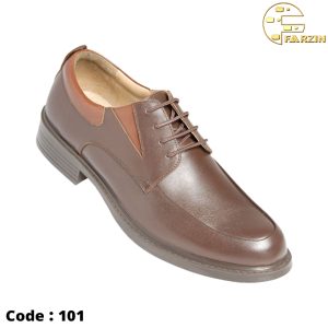 کفش فرزین فدرال مردانه ساعتی بندی قهوه ای کد ۱۰۱