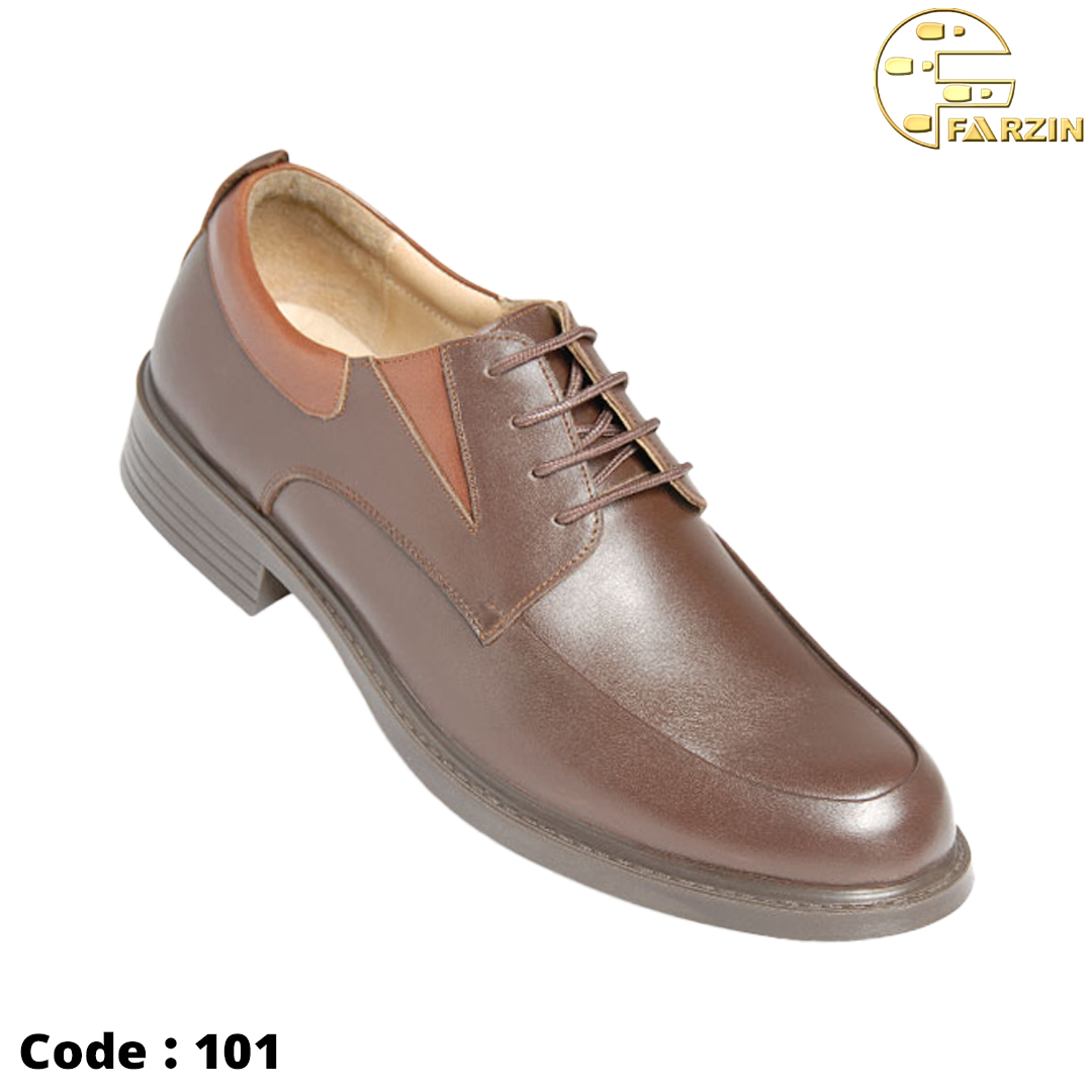 کفش فرزین فدرال مردانه ساعتی بندی قهوه ای کد ۱۰۱