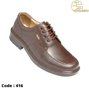 کفش فرزین لرد بندی قهوه ای فلوتر مردانه کد ۴۱۶