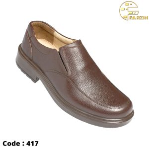 کفش فرزین لرد بی بند قهوه ای فلوتر مردانه کد ۴۱۷
