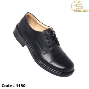 کفش فرزین ستادی بندی مشکی مردانه کد ۱۱۵۰