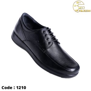 کفش فرزین طبی بندی شرانک مشکی مردانه کد ۱۲۱۰