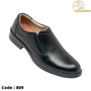 کفش فرزین فدرال شیرانک بی بند مشکی مردانه کد ۸۰۹