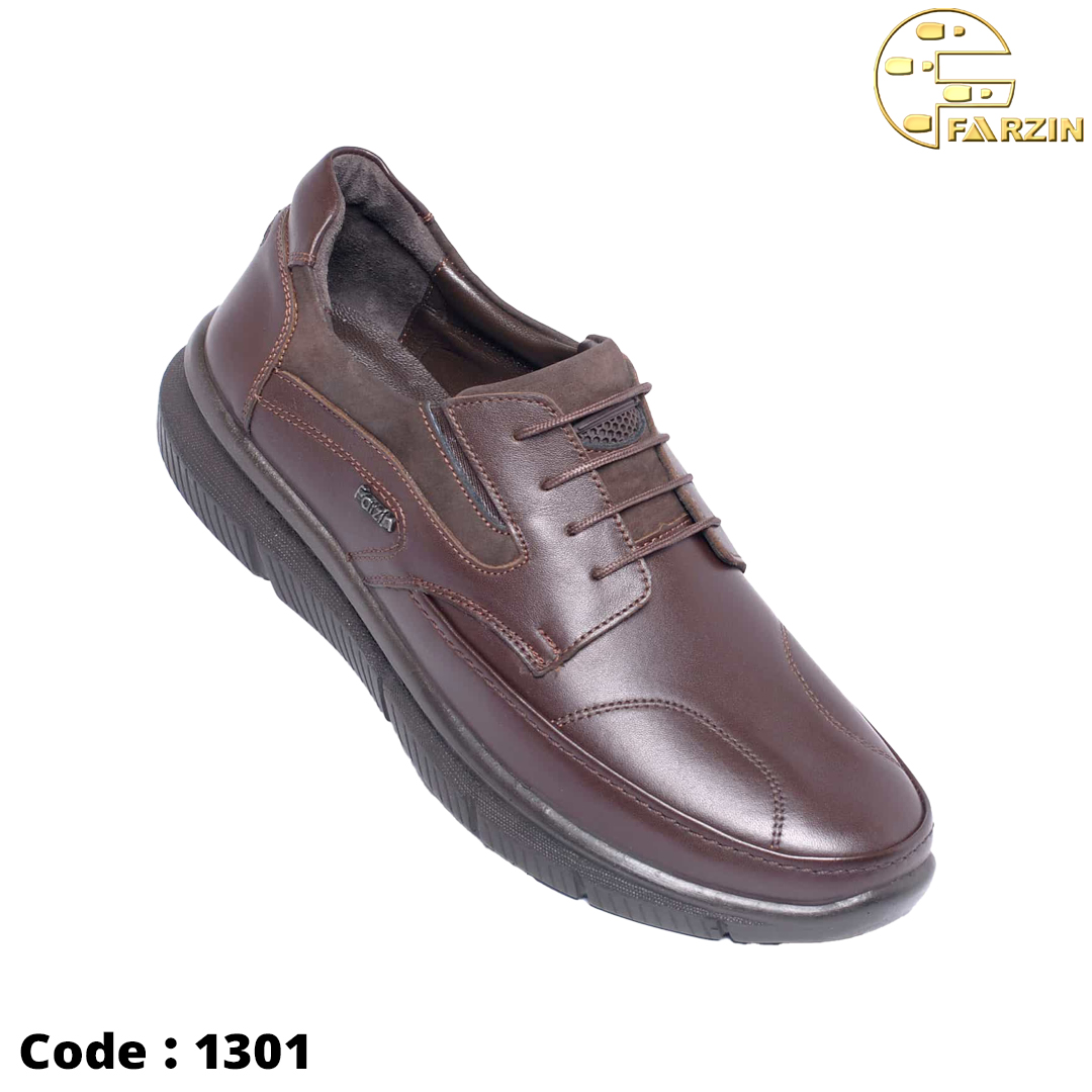 کفش فرزین ونتوسا بندی قهوه ای مردانه کد ۱۳۰۱