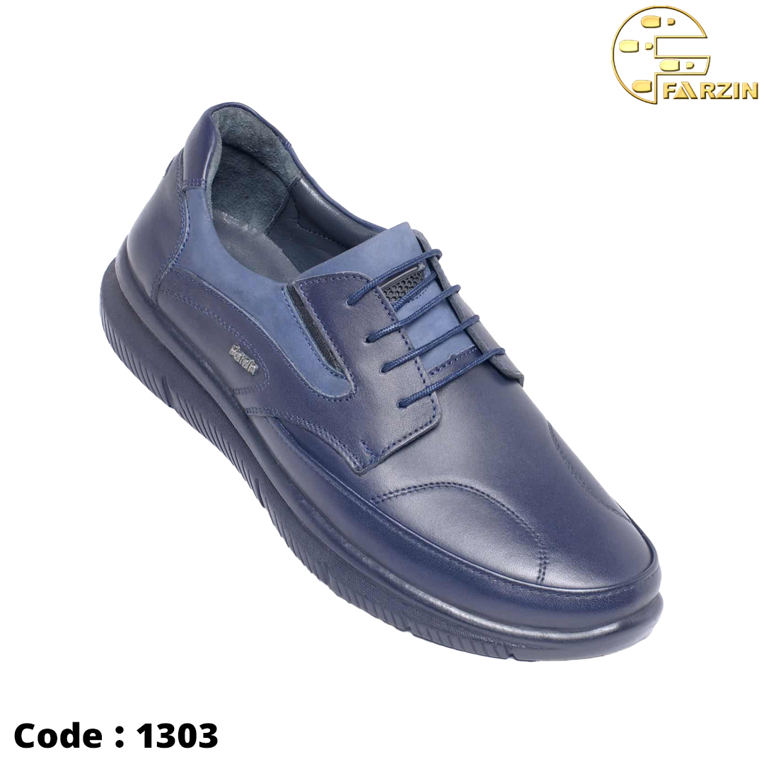 کفش فرزین ونتوسا بندی سرمه ای مردانه کد ۱۳۰۳