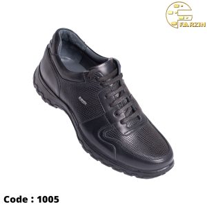 کفش فرزین جردن بندی مشکی مردانه کد 1005