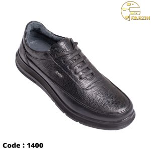 کفش فرزین ویبرام بندی مشکی مردانه کد 1400