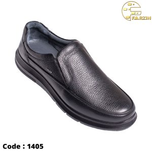 کفش فرزین ویبرام بی بند مشکی مردانه کد 1405