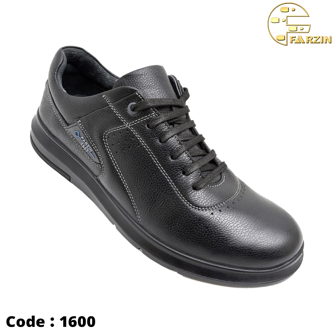 کفش فرزین ویترا بندی مشکی مردانه کد ۱۶۰۰