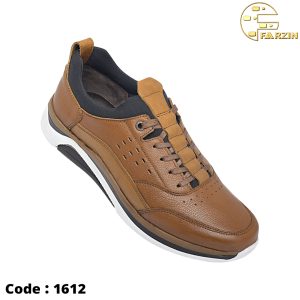 کفش فرزین اسکیچرز بندی عسلی مردانه کد 1612