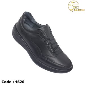 کفش فرزین داکرز بندی مشکی مردانه کد ۱۶۲۰