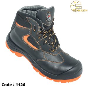 کفش ایمنی فرزین مهندسی عایق برق مک‌وان بلند کد 1126 | چرم گاوی تبریز