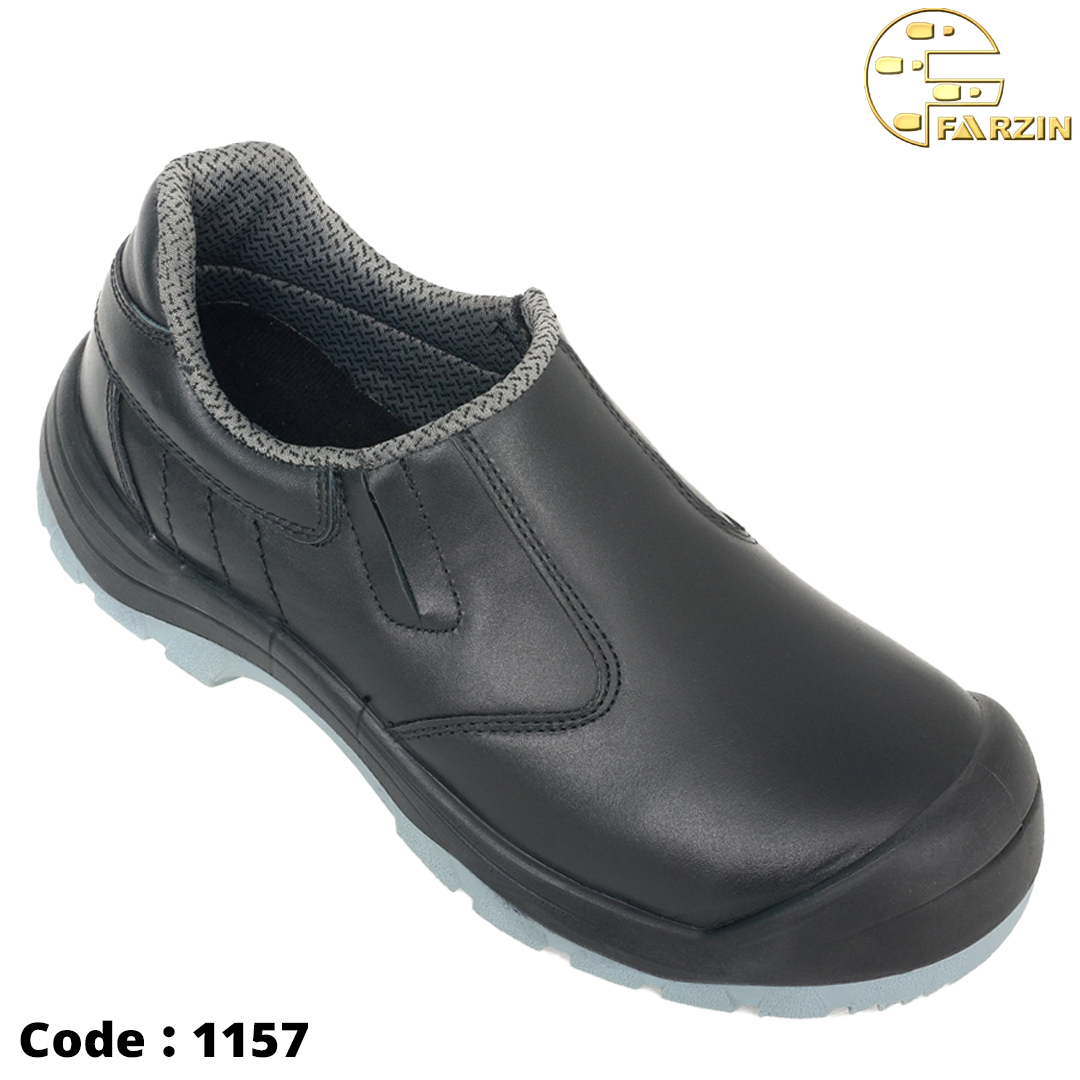 کفش ایمنی فرزین مهندسی ورکمن ساق کوتاه مشکی کد 1157