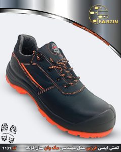 کفش ایمنی فرزین مدل مک وان ساق کوتاه نارنجی