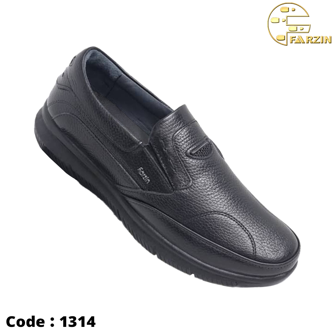 کفش ونتوسا بی بند پولاپ مشکی مردانه کد 1314
