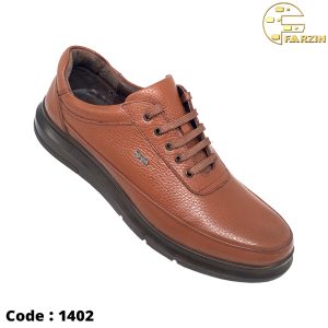 کفش فرزین مدل ویبرام بندی عسلی مردانه کد 1402