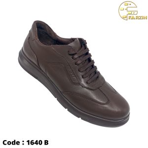 کفش فرزین مدل ولکان بندی قهوه ای مردانه