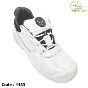 کفش ایمنی فرزین مدل مک وان ساق کوتاه سفید کد 1133