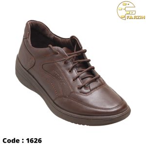 کفش فرزین مدل دیاکو بندی قهوه ای مردانه کد 1626